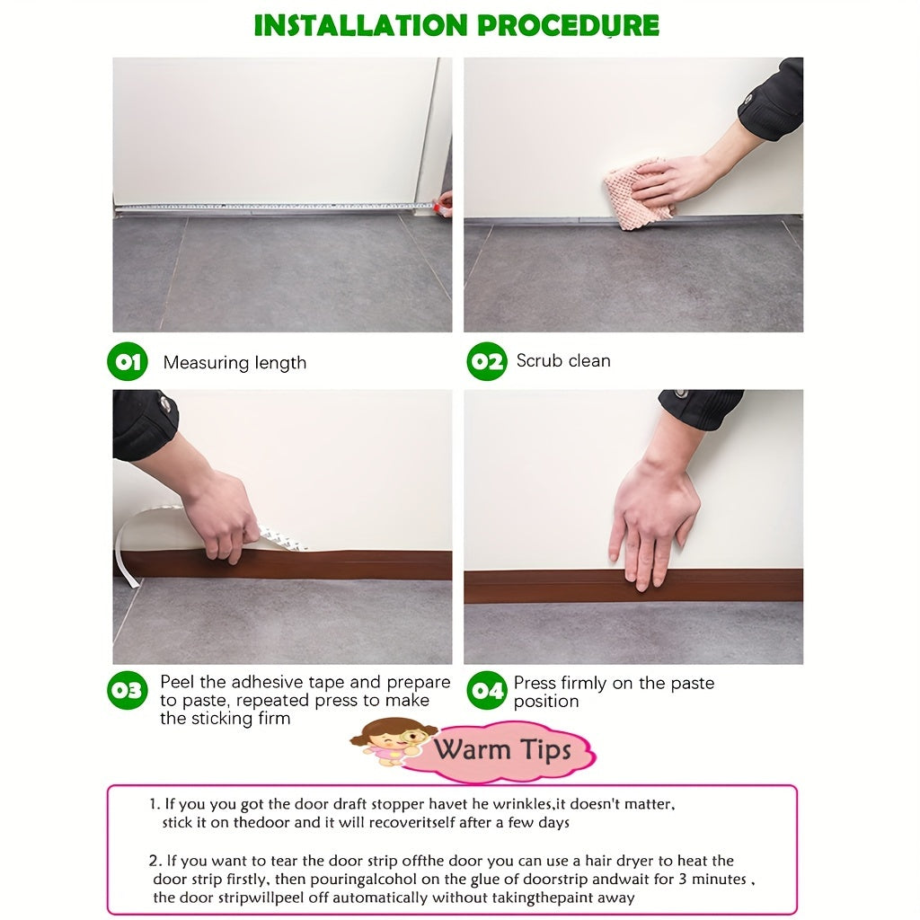 SimpleFix™ TochtGuard – Zelfklevende Tochtstrip voor Deuren & Ramen