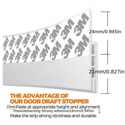 SimpleFix™ TochtGuard – Zelfklevende Tochtstrip voor Deuren & Ramen