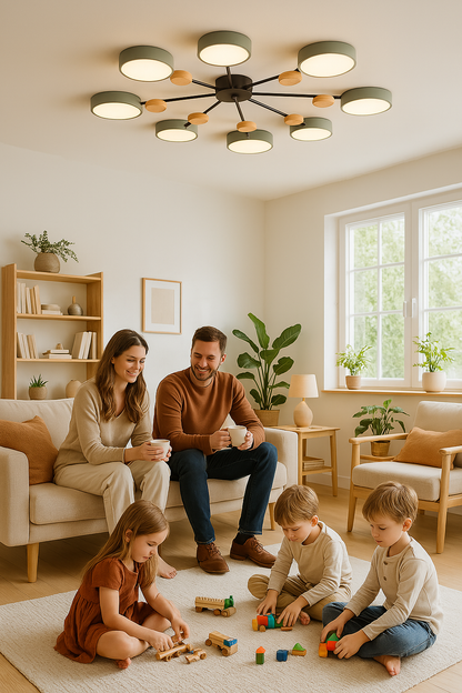 LED Plafondlamp Scandinavisch Design Vertakt Modern