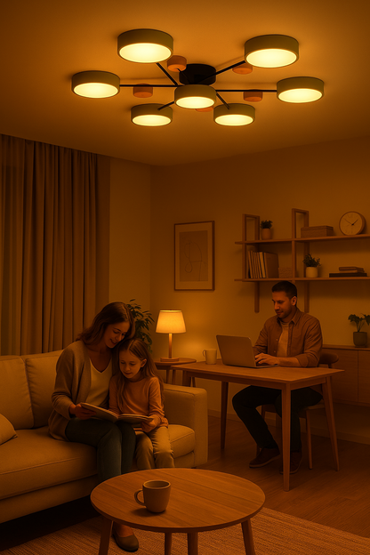 LED Plafondlamp Scandinavisch Design Vertakt Modern