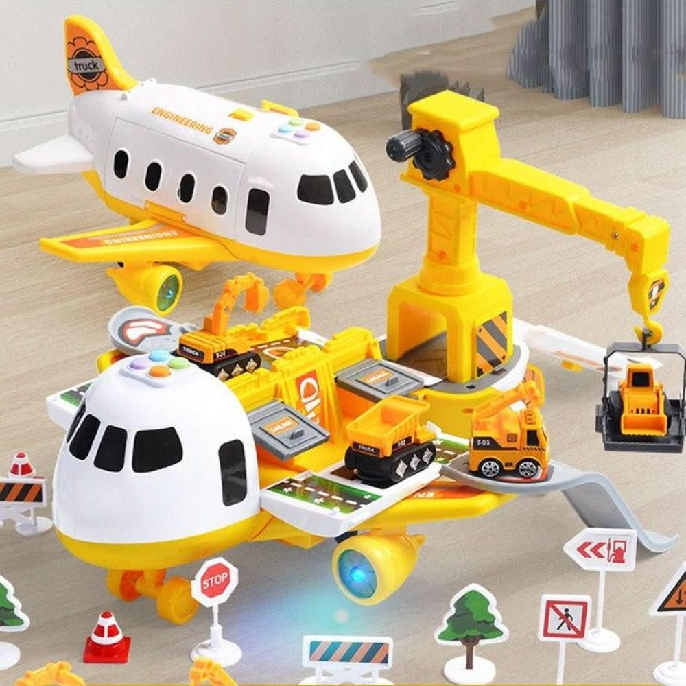 Vliegtuig Speelset met Voertuigen en AirPlay Functie voor Kinderen