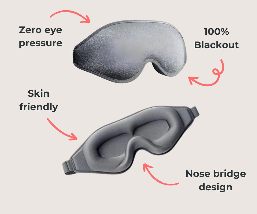 Slaapmasker Zacht Luxe voor Betere Slaap