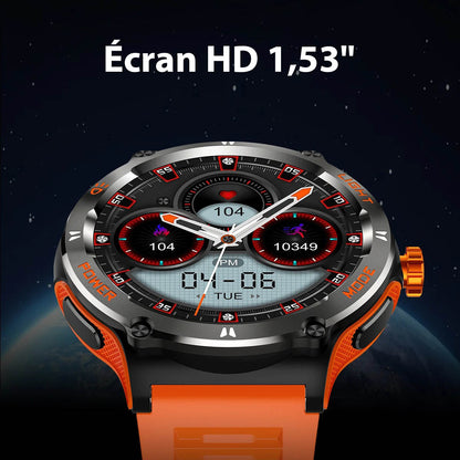 Slim sporthorloge voor heren met HD-scherm, LED-zaklamp en kompas 4