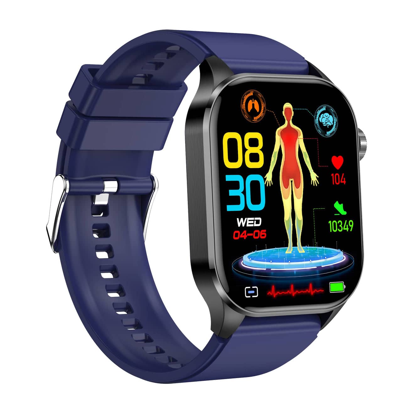 SmartHealth Smartwatch – ECG-, bloeddruk- en hartslagmeter – Compatibel met iOS en Android 4