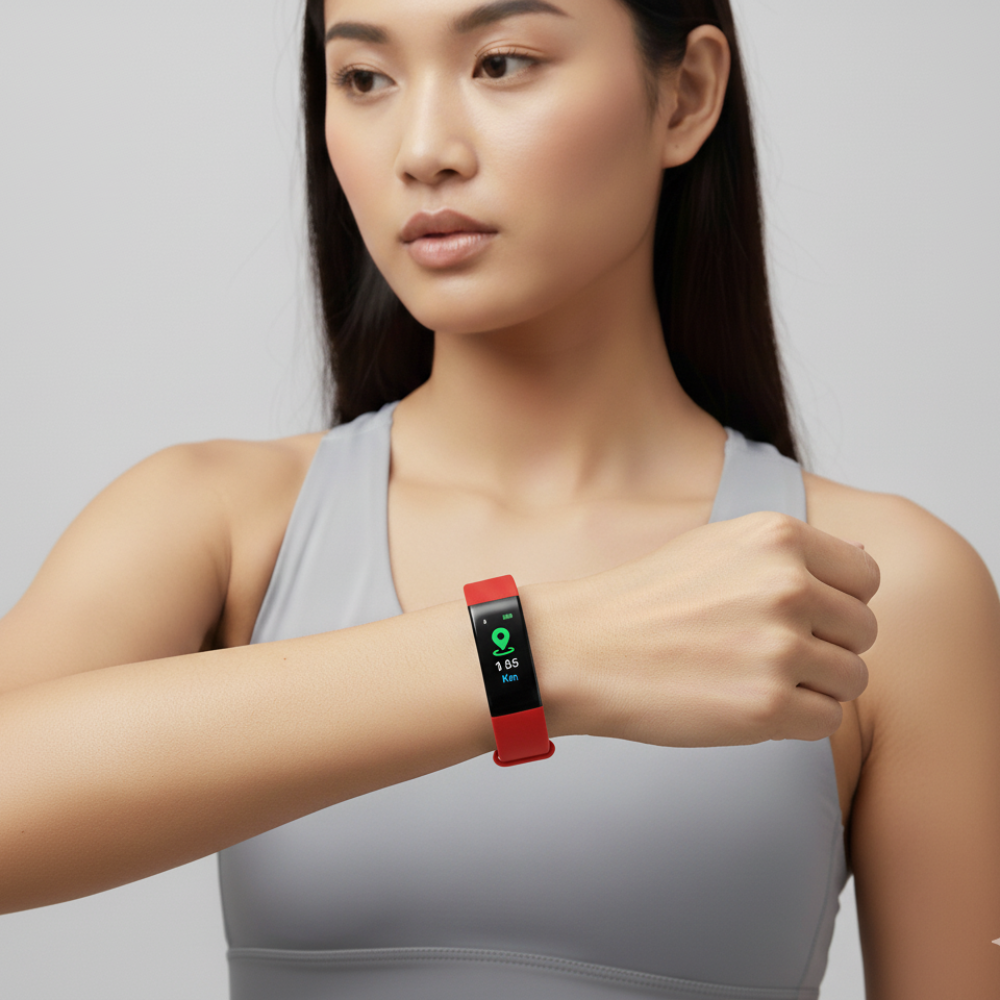 Smartwatch voor Senioren met Gezondheidstracker en LED-Display
