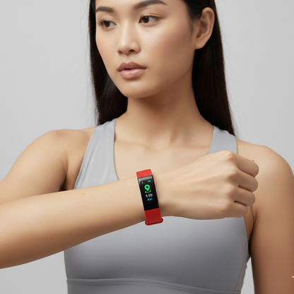 Smartwatch voor Senioren met Gezondheidstracker en LED-Display
