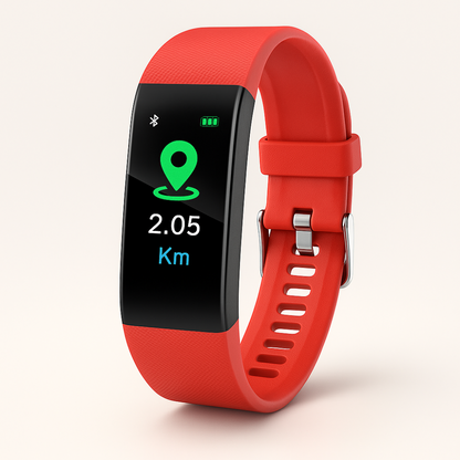 Smartwatch voor Senioren met Gezondheidstracker en LED-Display
