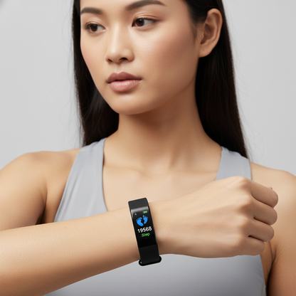 Smartwatch voor Senioren met Gezondheidstracker en LED-Display