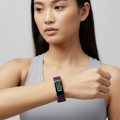 Smartwatch voor Senioren met Gezondheidstracker en LED-Display