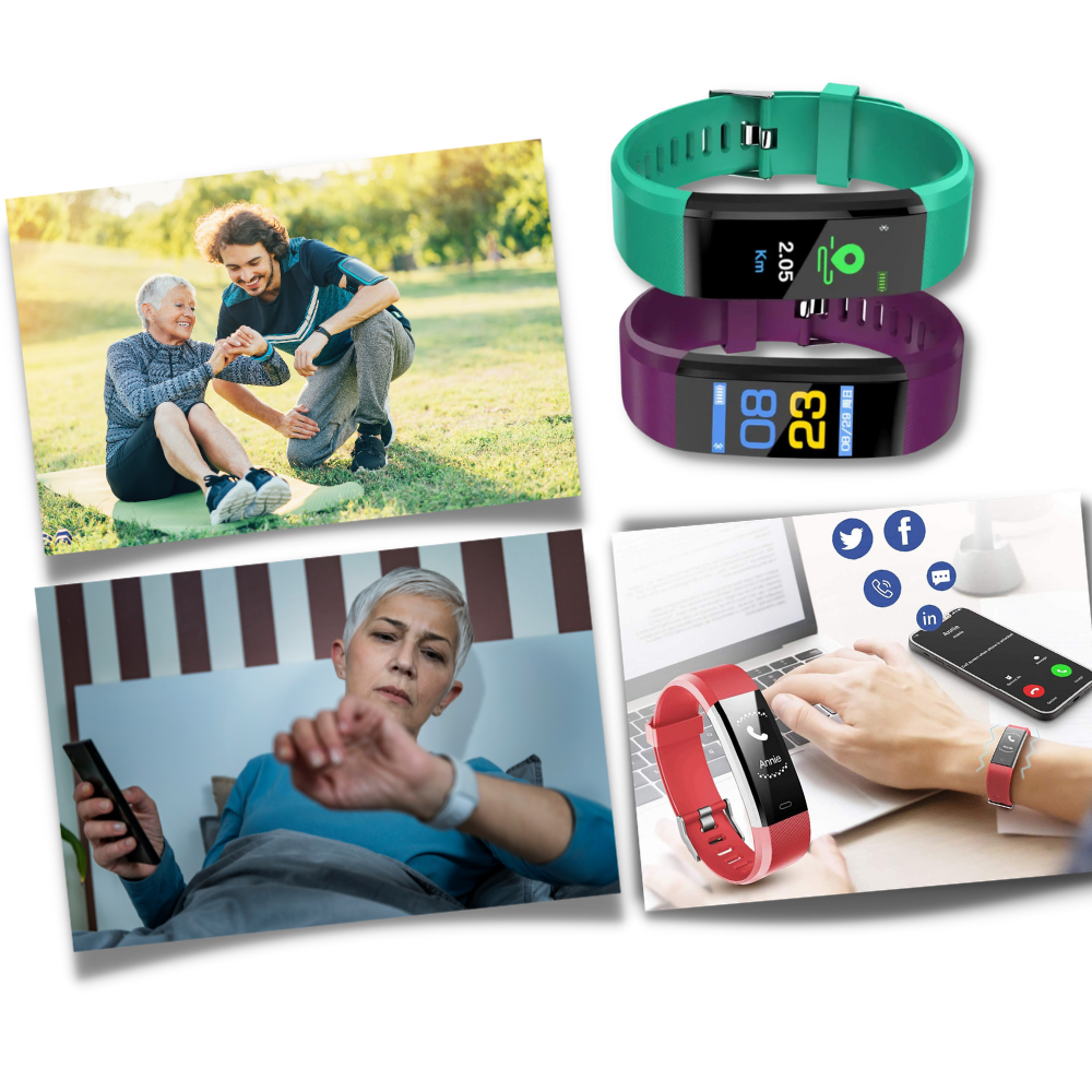 Senioren Smartwatch Groot Display Gezondheidsfuncties