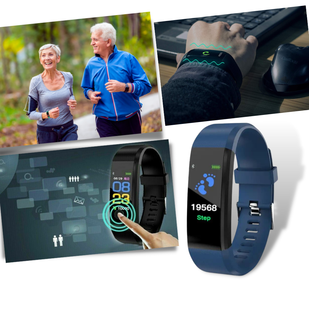 Senioren Smartwatch Groot Display Gezondheidsfuncties