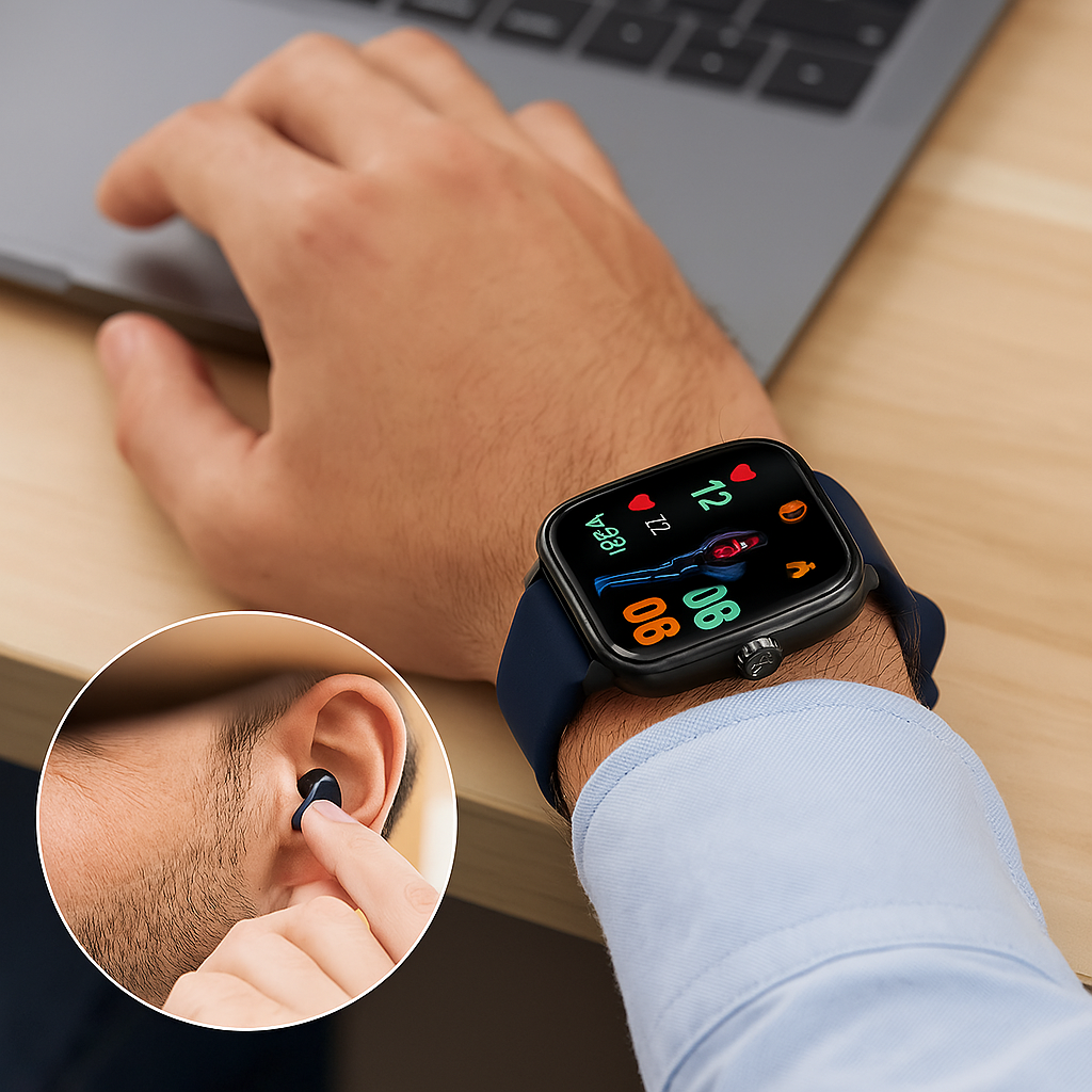 Smartwatch met EKG en Bloeddruk Meter voor Fitness en Gezondheid