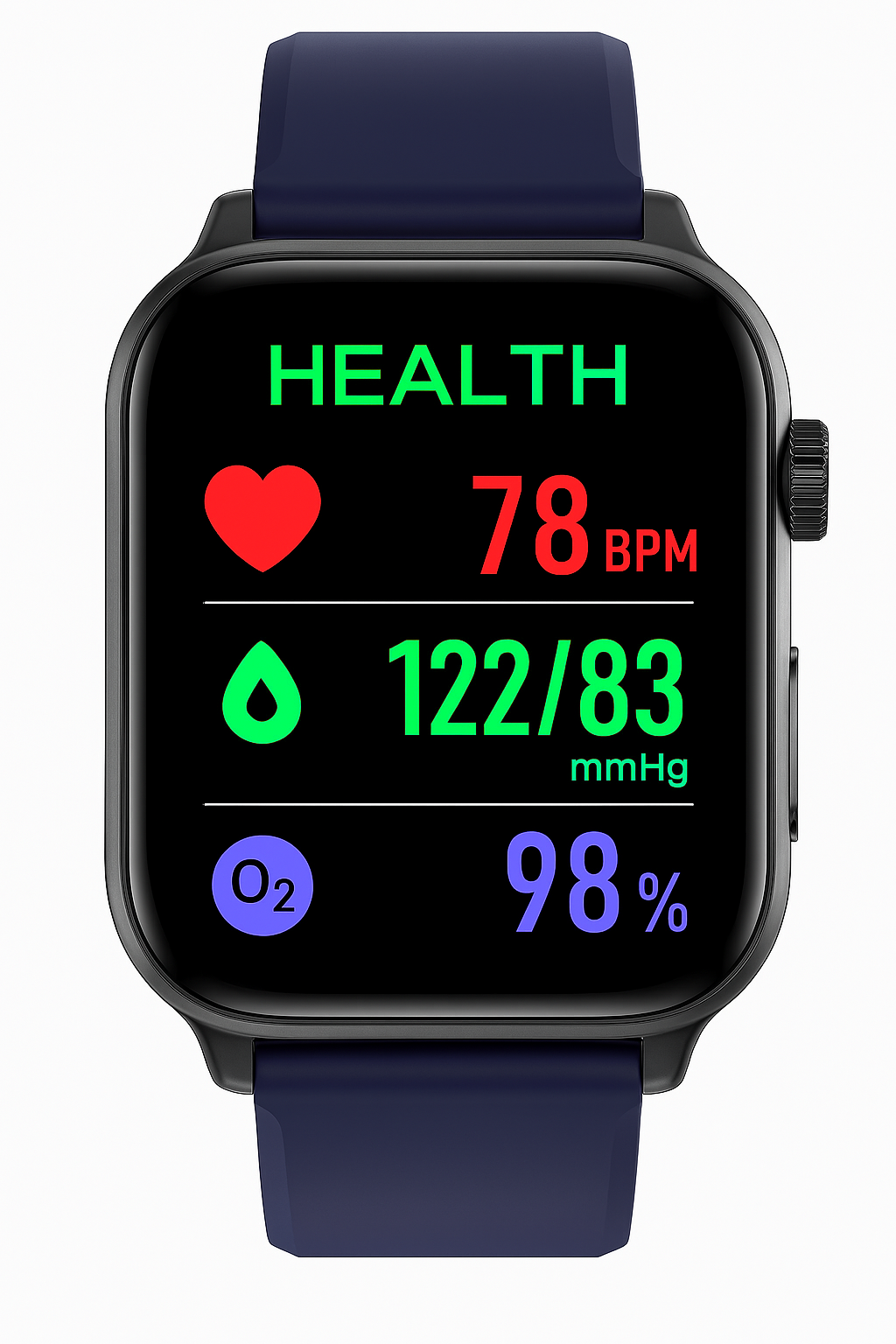 Smartwatch met EKG en Bloeddruk Meter voor Fitness en Gezondheid