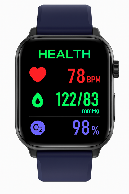 Smartwatch met EKG en Bloeddruk Meter voor Fitness en Gezondheid