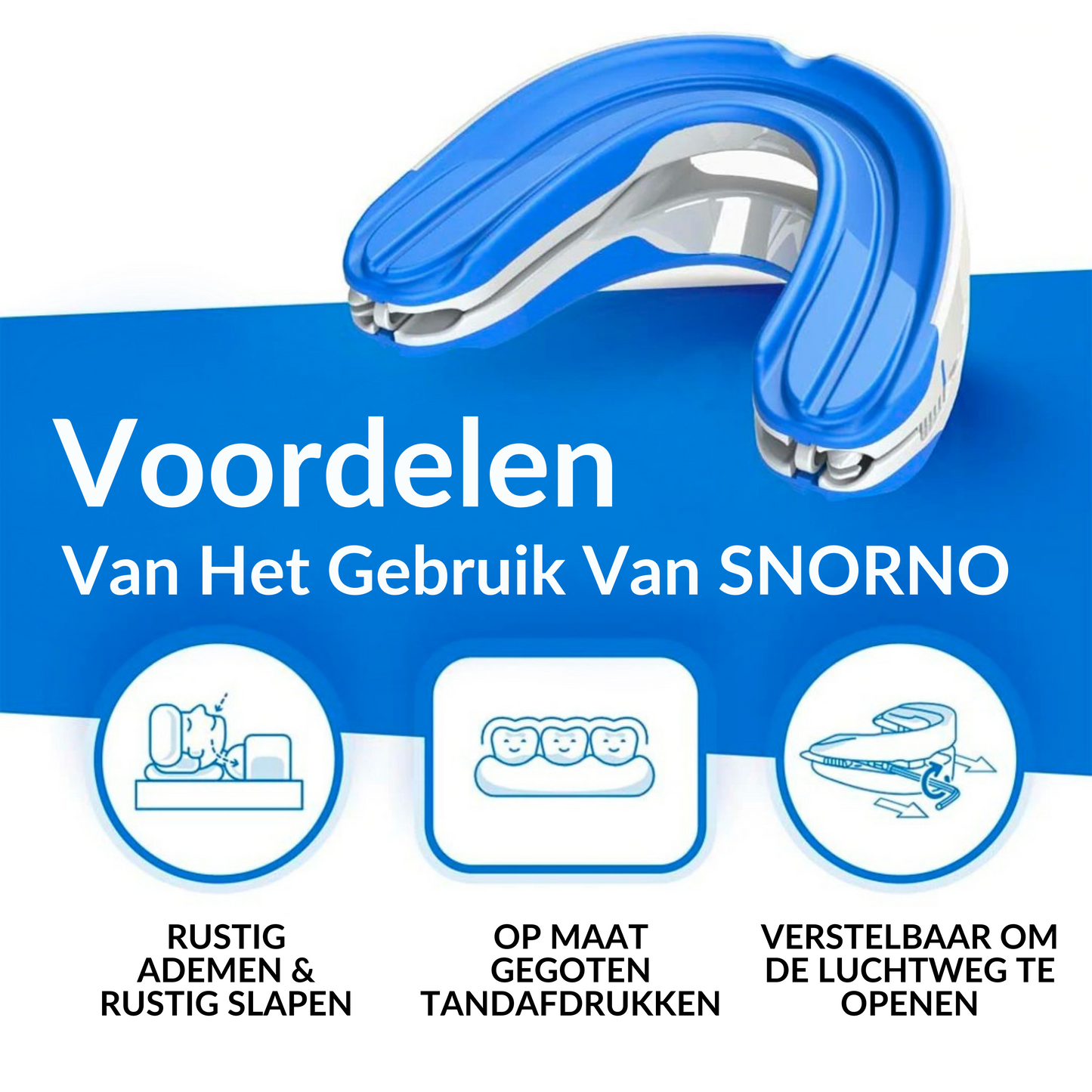 Snorno™ Anti-Snurk Beugel – Dé Oplossing voor Rustige Nachten