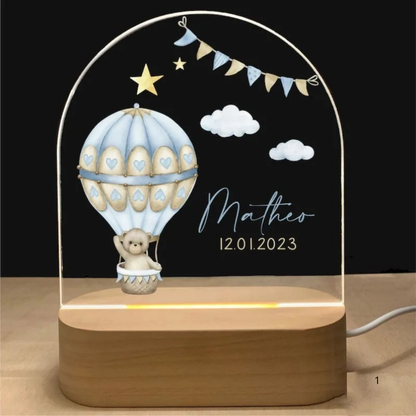 Nachtlamp met Naam voor Kinderen LED Zacht en Warm
