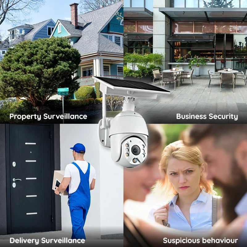 SolarGuard™ – Draadloze Beveiligingscamera Buiten met Live Monitoring-4