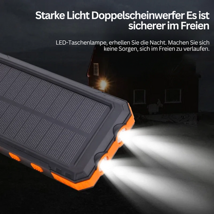 Zonne-energie Powerbank met Zaklamp Waterdicht Solar Charger