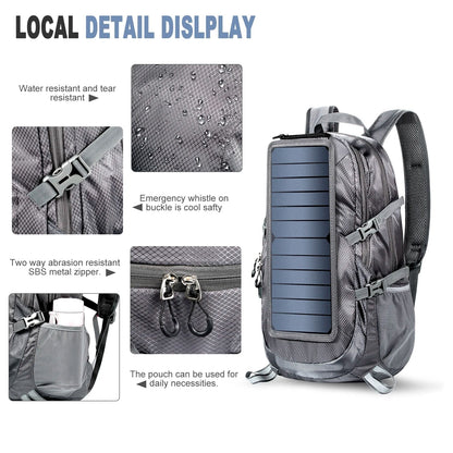 Lichtgewicht Rugzak 30L Waterbestendig met USB Oplaadpoort