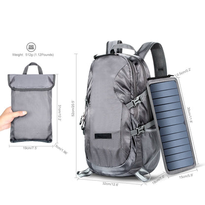 Lichtgewicht Rugzak 30L Waterbestendig met USB Oplaadpoort