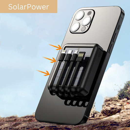 Zonne Powerbank voor Altijd Volle Batterij - Velinix