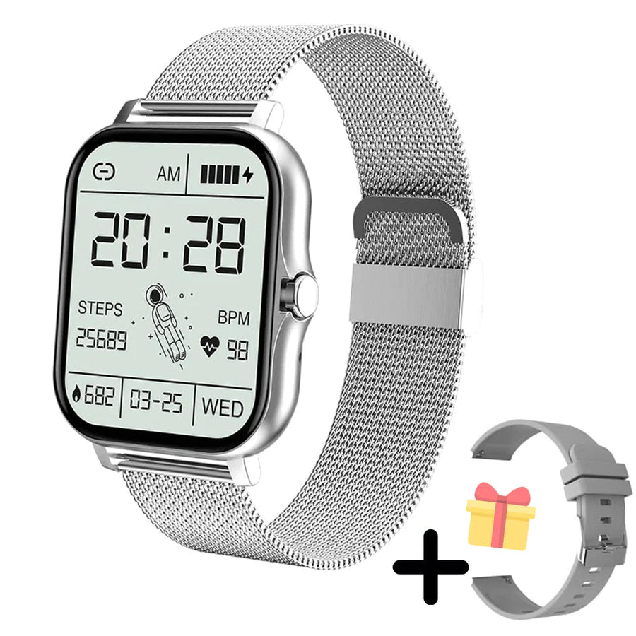 Digitale Smartwatch Man Met Hartslagmeter en GPS