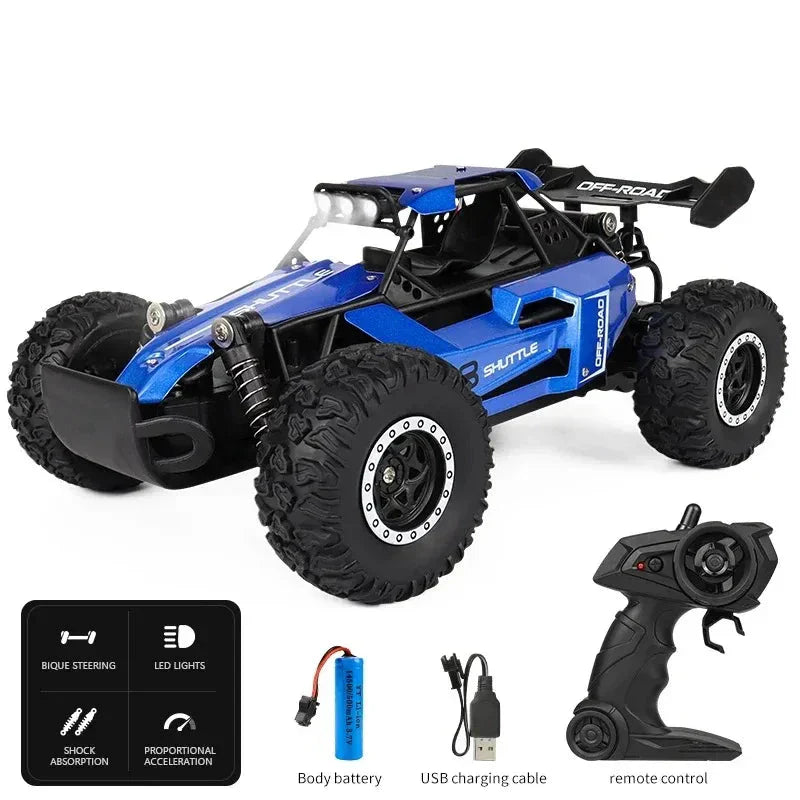 SpeedRacer X16 RC Auto – Snelheid tot 20 km/u met LED-Verlichting & 2WD Aandrijving 0