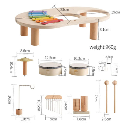 Houten Muziekinstrumenten Set voor Peuters