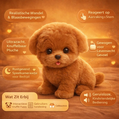 Pluche Hond Speelgoed Interactief Knuffel Dier Realistisch