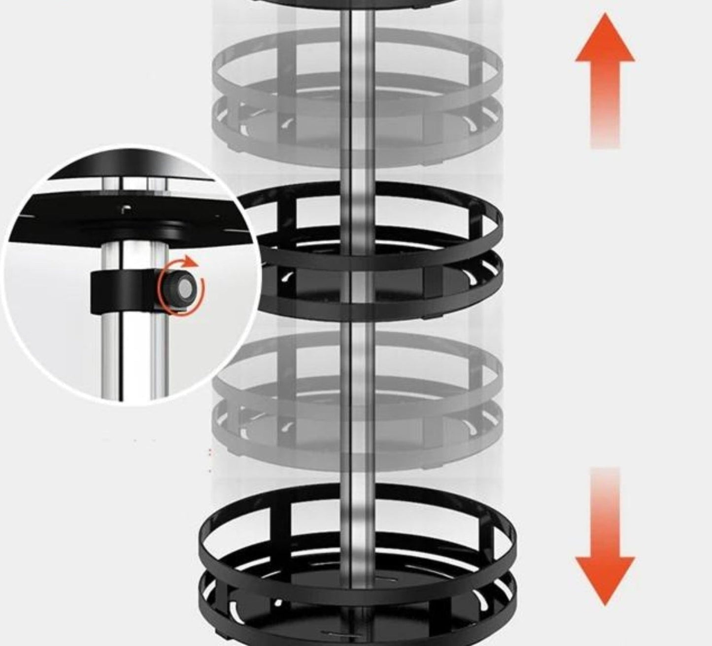Draaiend Opbergrek 360° TwistRack