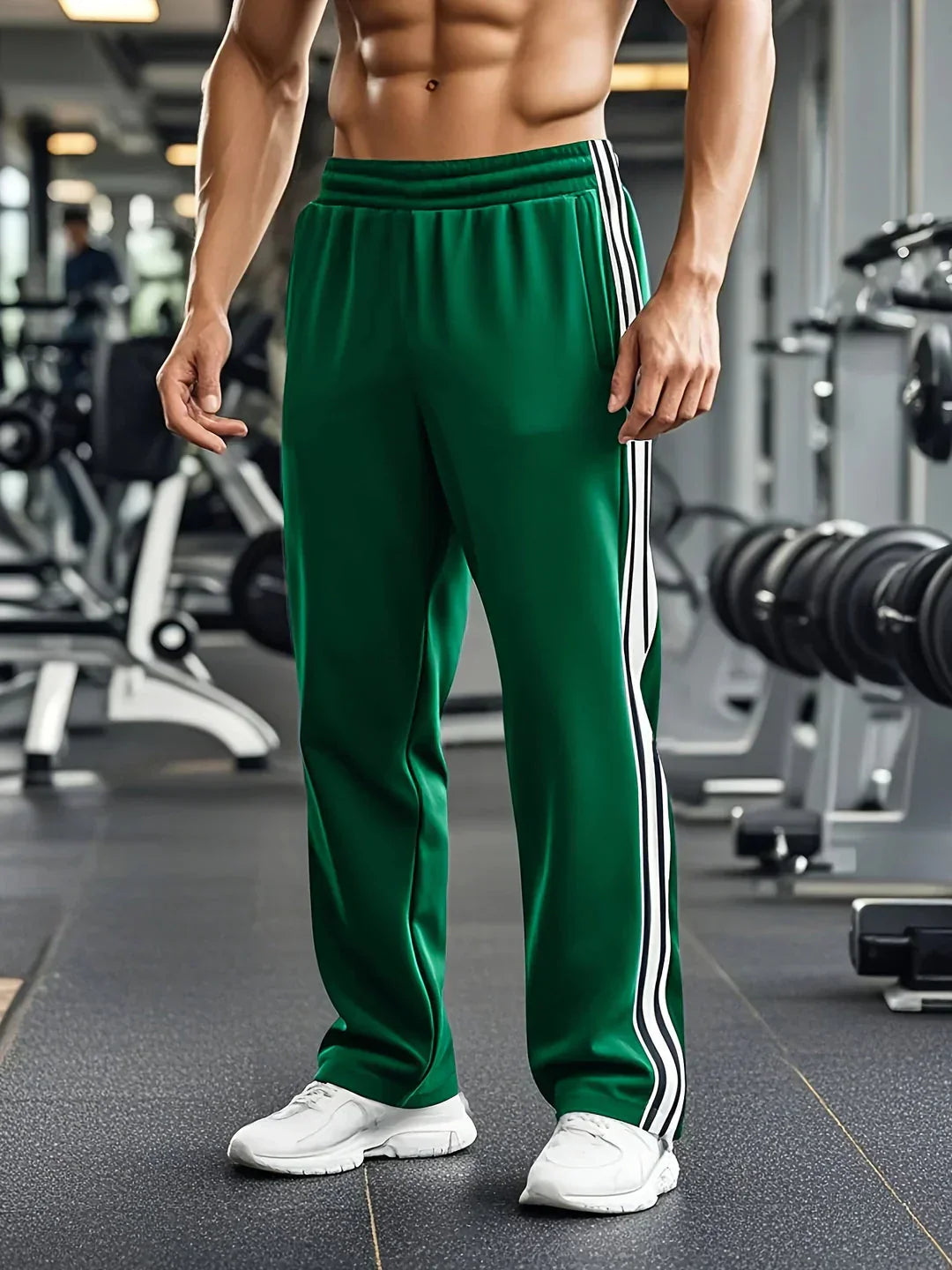 Heren Sportbroek Comfortabel met Elastische Band en Aanpasbare Taille