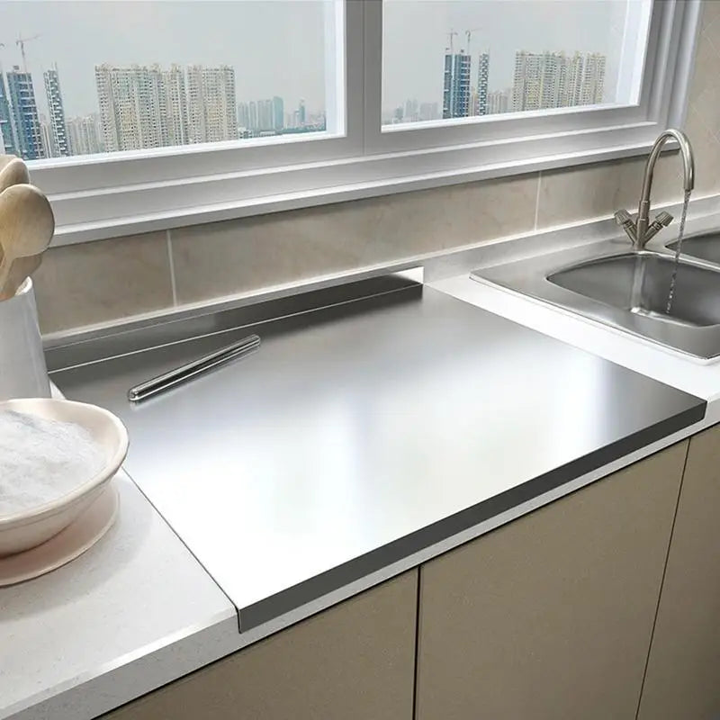 RVS Snijplank met Antislip Verhoging voor Veilig Snijden - Velinix