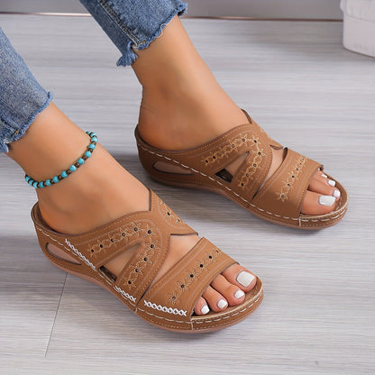 StapGemak™ – Comfortabele Dames Sandalen met Ergonomisch Voetbed