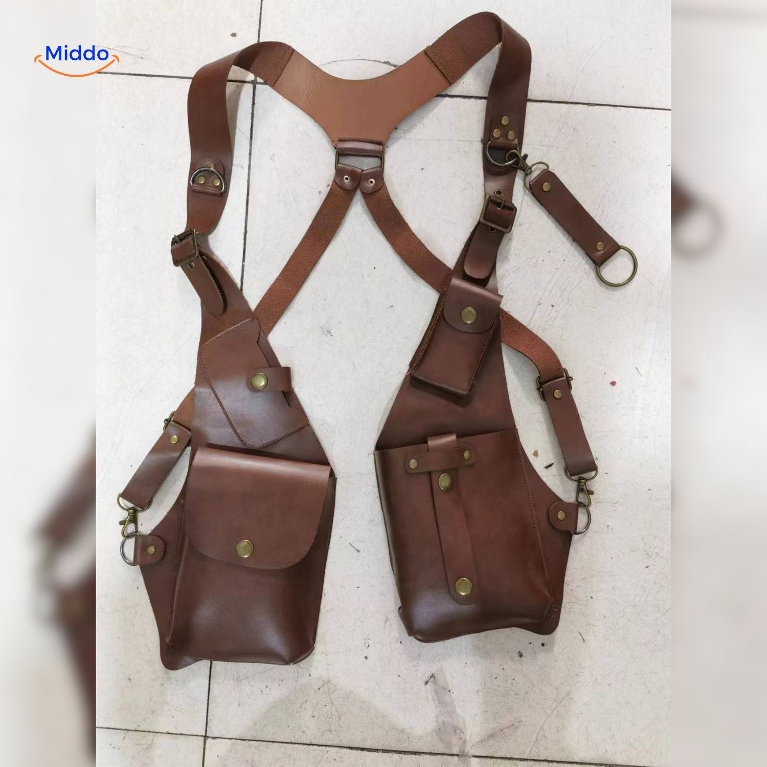 Leren Schouderholster Retro Stijl Veelzijdig - Velinix