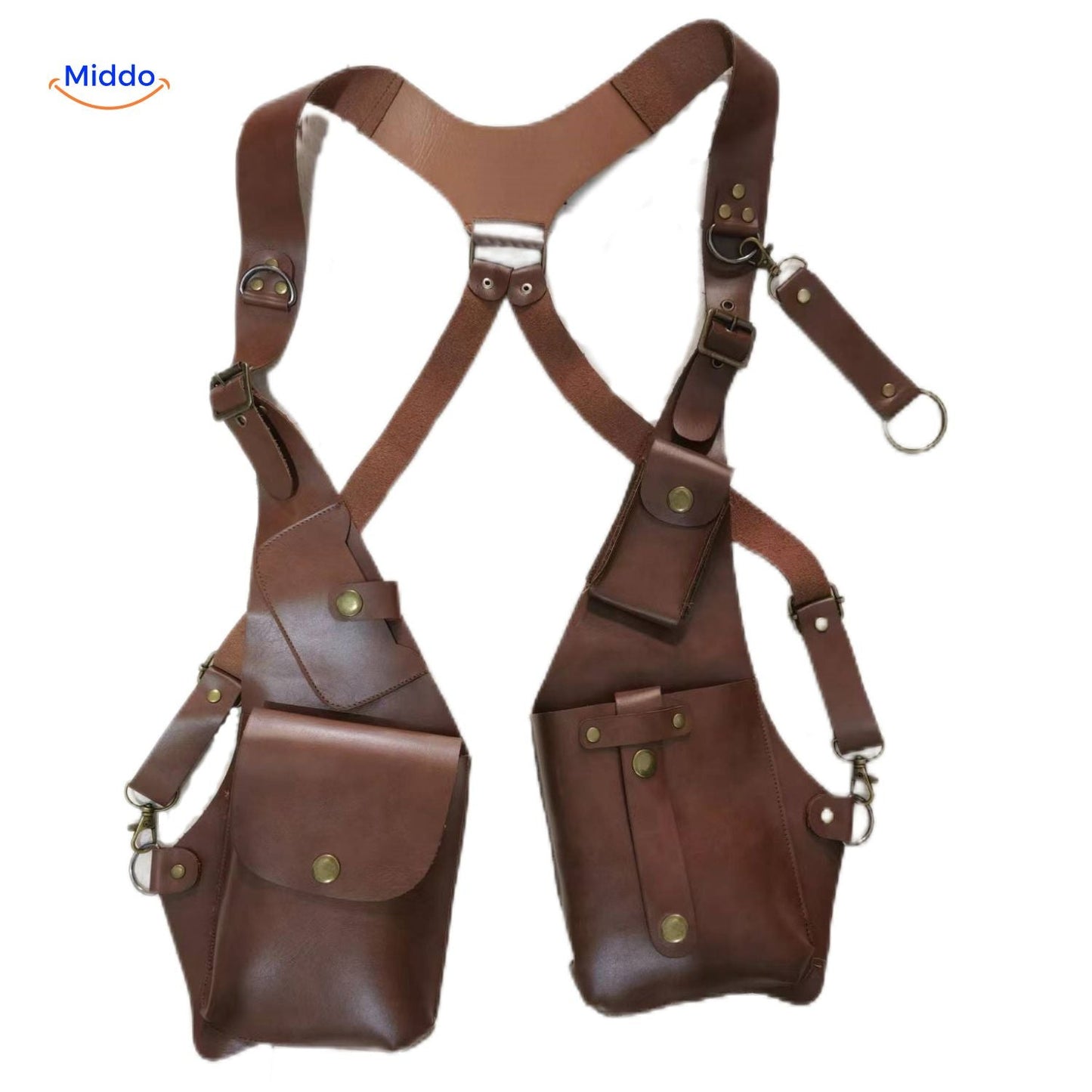 Leren Schouderholster Retro Stijl Veelzijdig