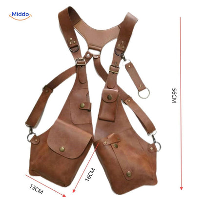 Leren Schouderholster Retro Stijl Veelzijdig