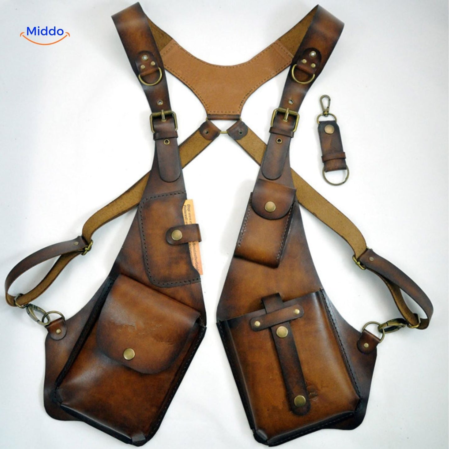 Leren Schouderholster Retro Stijl Veelzijdig