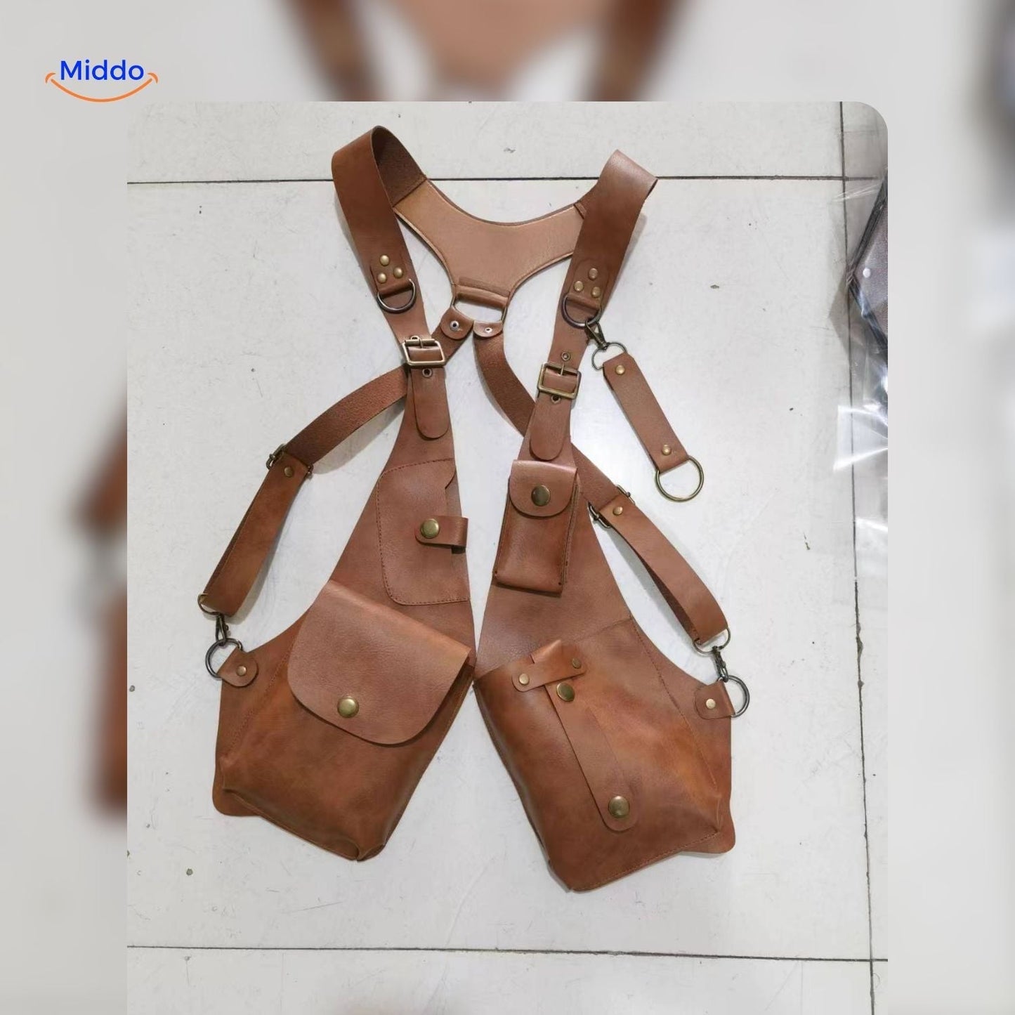 Leren Schouderholster Retro Stijl Veelzijdig