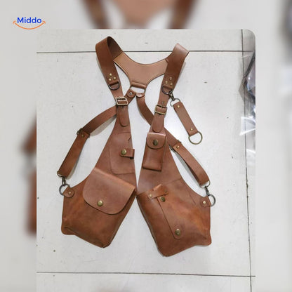 Leren Schouderholster Retro Stijl Veelzijdig