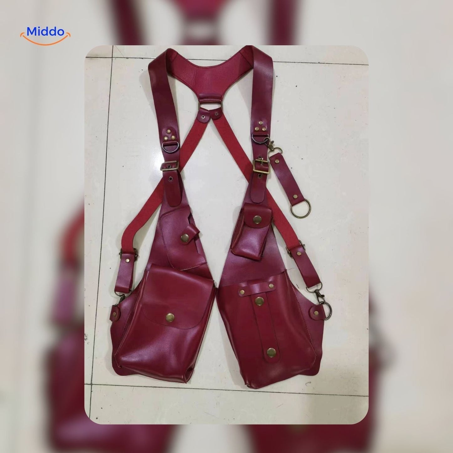 Leren Schouderholster Retro Stijl Veelzijdig