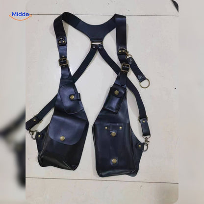 Leren Schouderholster Retro Stijl Veelzijdig
