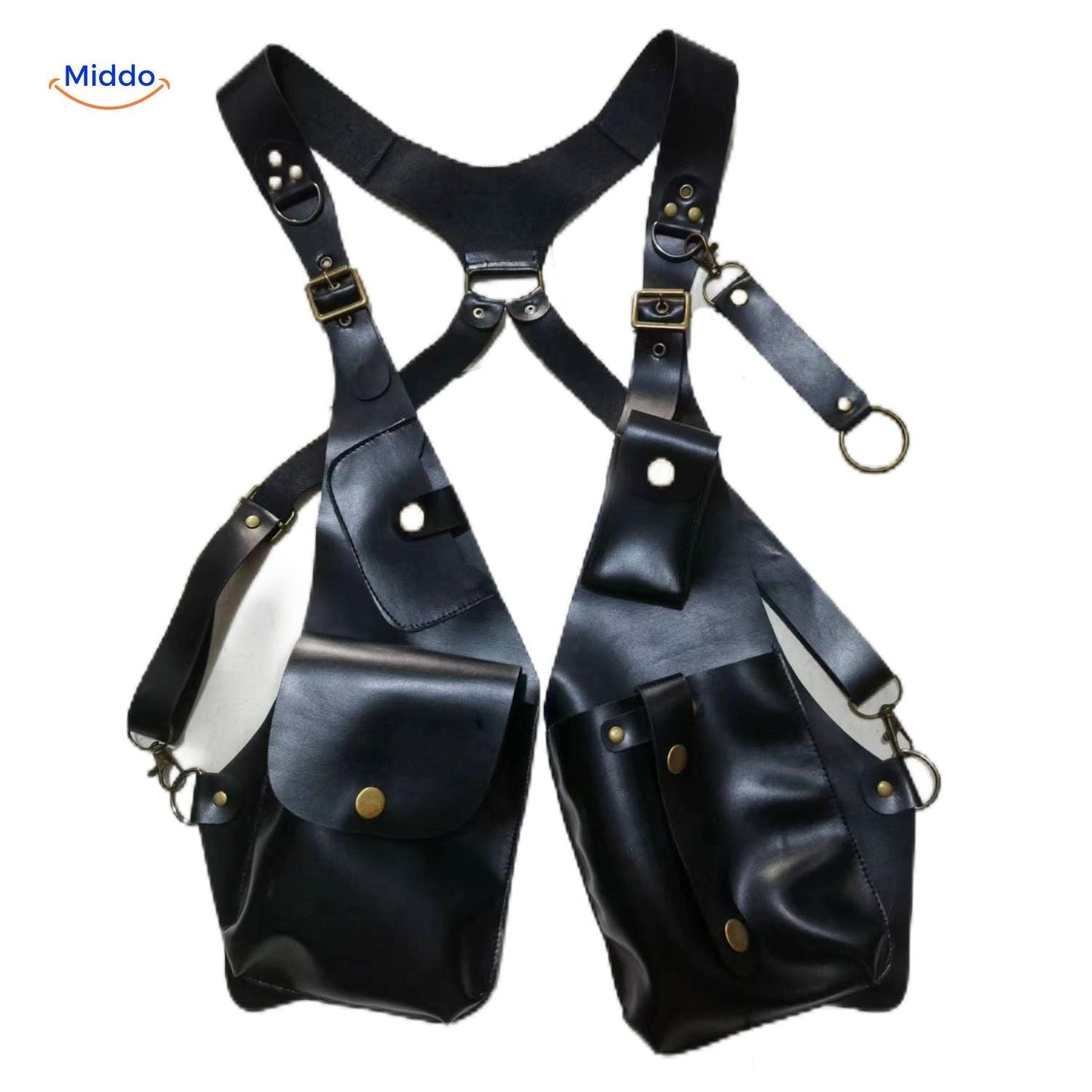 Leren Schouderholster Retro Stijl Veelzijdig
