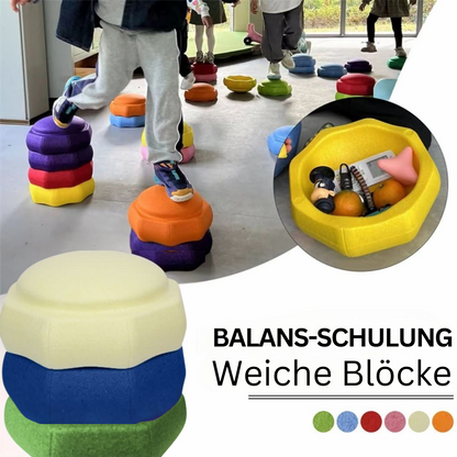 Kleurrijke Stapstenen voor Kinderen met Balans en Spelfunctie
