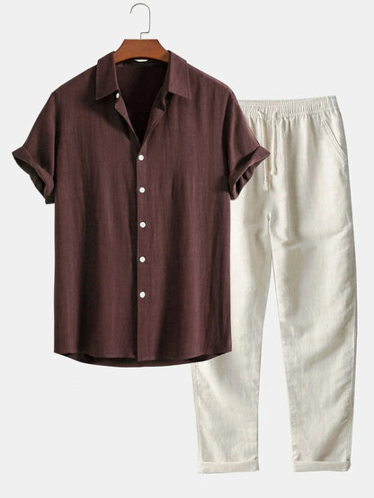 Linnen Zomerset - Luchtige Broek en Overhemd Comfortabel
