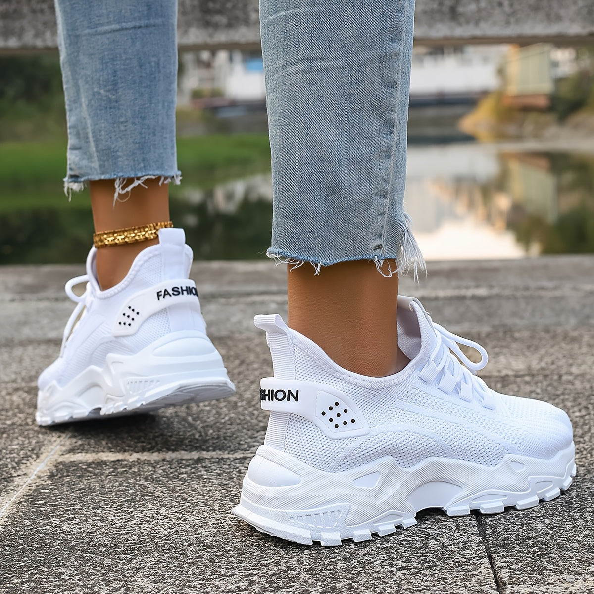 StrideEase™ – Dames Sneakers Lichtgewicht Ademend met Orthopedische Ondersteuning-4