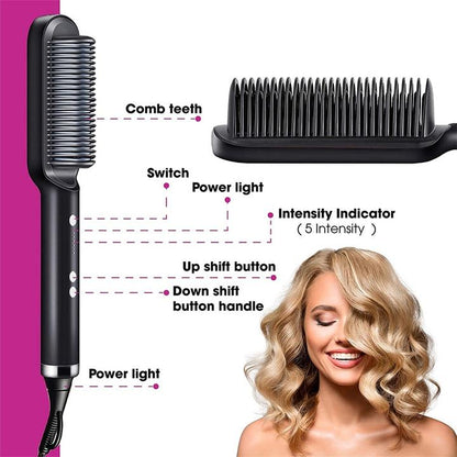 StylePro™ Professionele Stijlkam – Zijdezacht Haar in Eén Stap