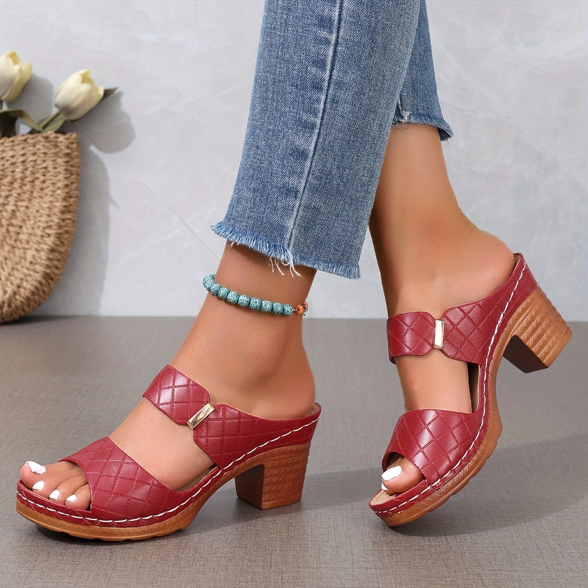Variant image for StyleVita™ – Dames Sandalen met Blokhak en Ademend Comfort voor Zomer-33