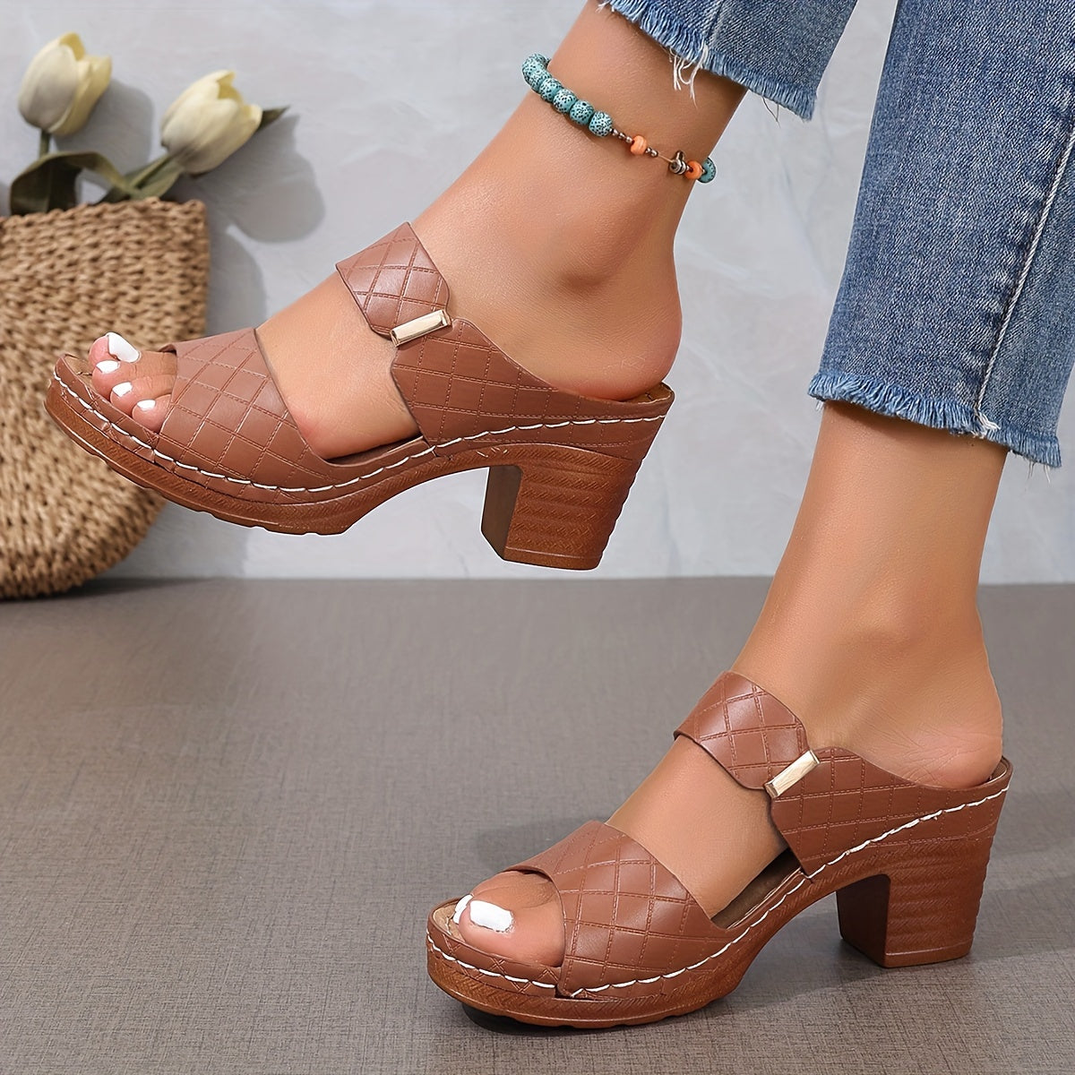 Variant image for StyleVita™ – Dames Sandalen met Blokhak en Ademend Comfort voor Zomer-41