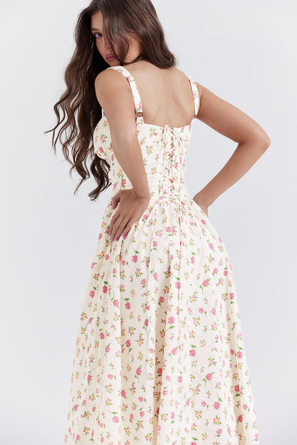Flora™ – Dames Midi-Jurk met Bloemenprint en Ademend Lichtgewicht Design-5