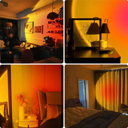 Kleurrijke Sfeerlamp met 4 Kleuren Dimbaar